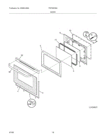 11 - Door parts for Frigidaire Range FGF328GMJ / from AppliancePartsPros.com