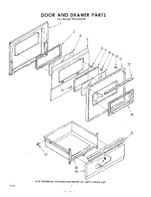 02 - Door And Drawer parts for Whirlpool RFE3300W / from AppliancePartsPros.com