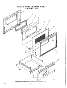02 - Door And Drawer parts for Whirlpool RFE330PW / from AppliancePartsPros.com