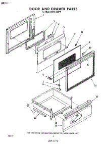 02 - Section parts for Whirlpool RFE333PP / from AppliancePartsPros.com