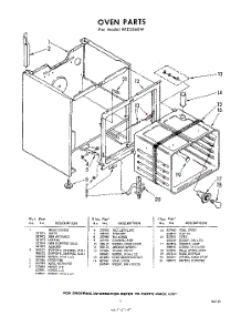 05 - Oven parts for Whirlpool RFE3360W / from AppliancePartsPros.com