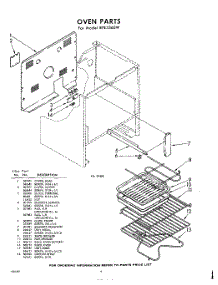 06 - Section parts for Whirlpool RFE3360W / from AppliancePartsPros.com