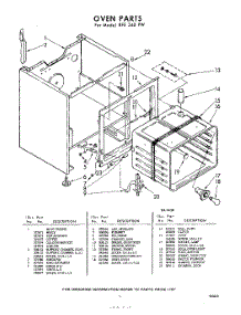 05 - Oven parts for Whirlpool RFE340PW / from AppliancePartsPros.com