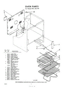 06 - Section parts for Whirlpool RFE340PW / from AppliancePartsPros.com