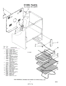 06 - Section parts for Whirlpool RFE34EPW / from AppliancePartsPros.com