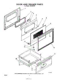 02 - Door And Drawer parts for Whirlpool RFE350PW / from AppliancePartsPros.com