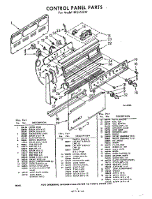 04 - Control Panel parts for Whirlpool RFE3550W / from AppliancePartsPros.com