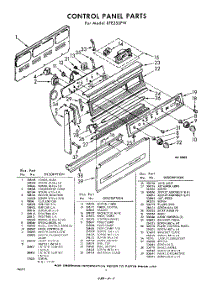 04 - Control Panel parts for Whirlpool RFE355PW / from AppliancePartsPros.com