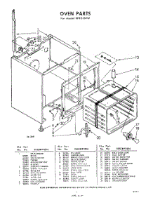 05 - Oven parts for Whirlpool RFE355PW / from AppliancePartsPros.com