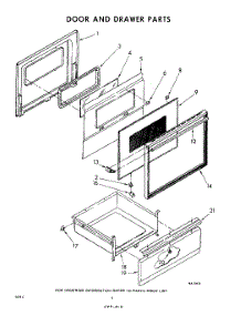 06 - Door And Drawer parts for Whirlpool RFE355PW / from AppliancePartsPros.com