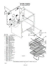 08 - Oven parts for Whirlpool RFE355PW / from AppliancePartsPros.com