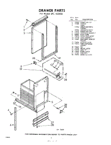04 - Drawer parts for Whirlpool SFC450000 / from AppliancePartsPros.com