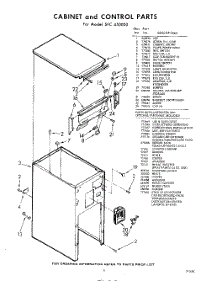 05 - Cabinet And Control , Lit / Optional parts for Whirlpool SFC450000 / from AppliancePartsPros.com
