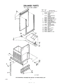04 - Drawer parts for Whirlpool SFC450001 / from AppliancePartsPros.com