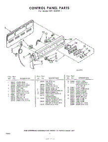 04 - Control Panel parts for Whirlpool RFE3600W1 / from AppliancePartsPros.com
