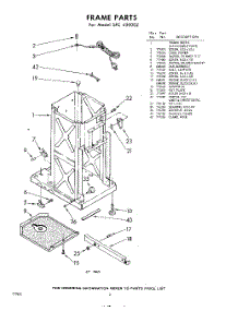 02 - Frame parts for Whirlpool SFC450002 / from AppliancePartsPros.com