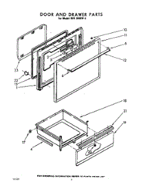 02 - Door And Drawer parts for Whirlpool RFE3600W2 / from AppliancePartsPros.com
