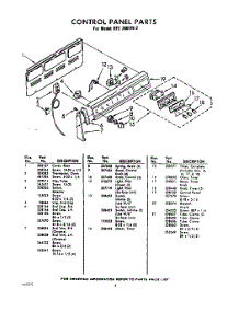 04 - Control Panel parts for Whirlpool RFE3600W2 / from AppliancePartsPros.com