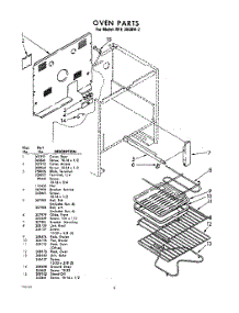 06 - Section parts for Whirlpool RFE3600W2 / from AppliancePartsPros.com
