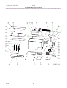 03 - Recommended Spare Parts parts for Frigidaire Wine Cooler KCBC65 / from AppliancePartsPros.com