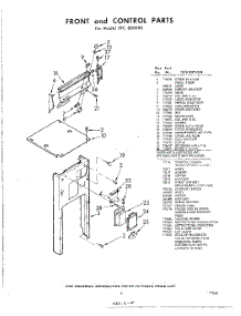 05 - Front And Control , Lit / Optional parts for Whirlpool SFC800000 / from AppliancePartsPros.com
