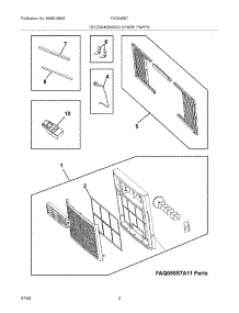 03 - Recommended Spare Parts parts for Frigidaire Air Conditioner FAQ065S7A13 / from AppliancePartsPros.com