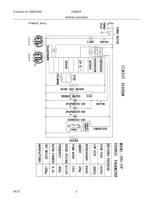 04 - Wiring Diagram parts for Frigidaire Freezer KCBM23F / from AppliancePartsPros.com