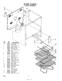 06 - Oven (Continued) parts for Whirlpool RFE3630W1 / from AppliancePartsPros.com
