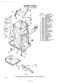 02 - Frame parts for Whirlpool SFC800001 / from AppliancePartsPros.com