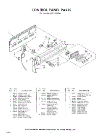 04 - Control Panel parts for Whirlpool RFE36E0W / from AppliancePartsPros.com