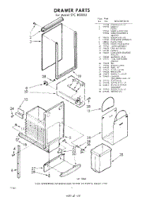04 - Drawer parts for Whirlpool SFC800002 / from AppliancePartsPros.com