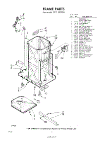 02 - Frame parts for Whirlpool SFC850000 / from AppliancePartsPros.com