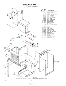 04 - Drawer parts for Whirlpool SFC850000 / from AppliancePartsPros.com