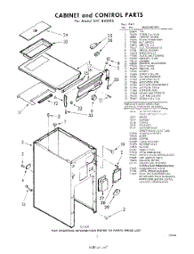 05 - Cabinet And Control , Lit / Optional parts for Whirlpool SFC850000 / from AppliancePartsPros.com