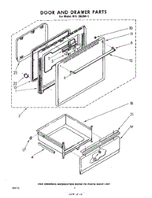 02 - Door And Drawer parts for Whirlpool RFE36E0W1 / from AppliancePartsPros.com