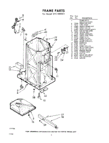 02 - Frame parts for Whirlpool SFC850001 / from AppliancePartsPros.com