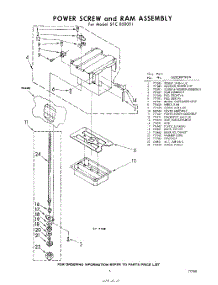 03 - Power Screw And Ram parts for Whirlpool SFC850001 / from AppliancePartsPros.com