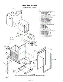 04 - Drawer parts for Whirlpool SFC850001 / from AppliancePartsPros.com