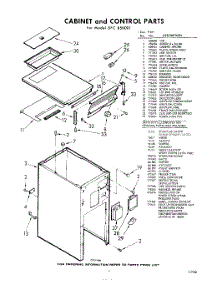 05 - Cabinet And Control , Lit / Optional parts for Whirlpool SFC850001 / from AppliancePartsPros.com