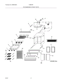 03 - Recommended Spare Parts parts for Frigidaire Refrigerator KCBM48R / from AppliancePartsPros.com