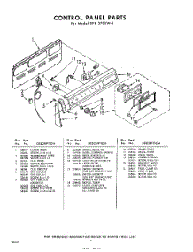 04 - Control Panel parts for Whirlpool RFE3700W1 / from AppliancePartsPros.com
