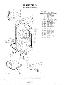 02 - Frame parts for Whirlpool SFC850002 / from AppliancePartsPros.com