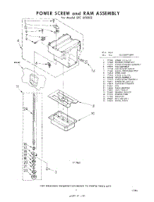 03 - Power Screw And Ram parts for Whirlpool SFC850002 / from AppliancePartsPros.com