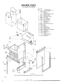 04 - Drawer parts for Whirlpool SFC850002 / from AppliancePartsPros.com