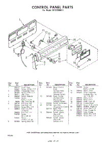 04 - Control Panel parts for Whirlpool RFE3700W2 / from AppliancePartsPros.com