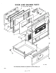 02 - Door And Drawer parts for Whirlpool RFE380PW / from AppliancePartsPros.com