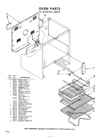 06 - Section parts for Whirlpool RFE380PW / from AppliancePartsPros.com