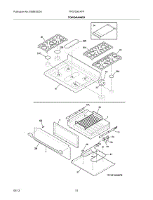 09 - Top / Drawer parts for Frigidaire Range FPGF3081KFP / from AppliancePartsPros.com