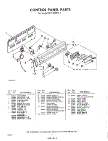 04 - Control Panel parts for Whirlpool RFE380PW1 / from AppliancePartsPros.com
