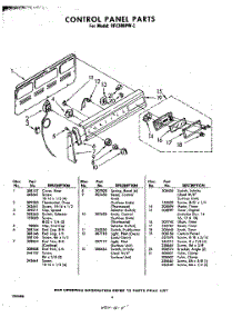04 - Control Panel parts for Whirlpool RFE380PW2 / from AppliancePartsPros.com